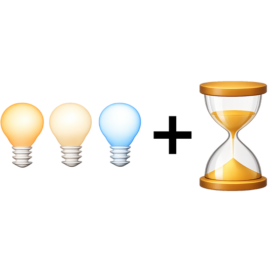 3 Tonalidades de Luz +       Temporizador de Apagado